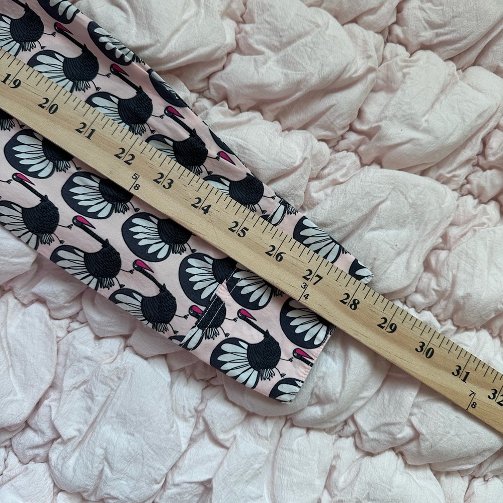 Boden Sienna Cotton Shirt Crane Bird Print Long Sleeve Button Up Women’s 0 - Picture 11 of 11